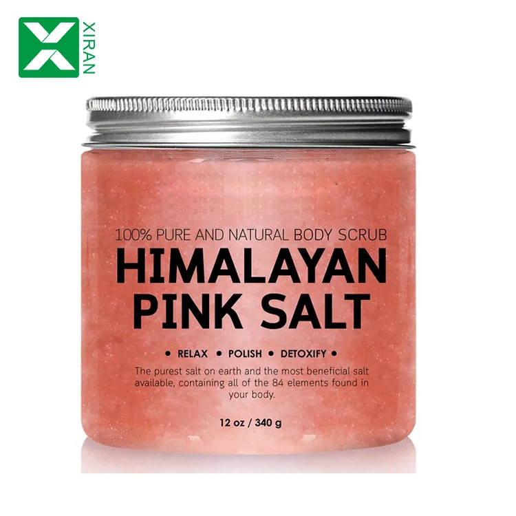 Private Label Himalayan Salt Body Scrub Natural Body Sugar Scrub Exfoliate Skin Whitening Boby Scrub