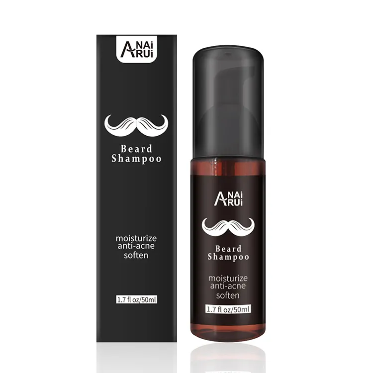 Private Label Natural Organic Moisturize Anti-Acne Beard Shampoo for Men Bread Care Soften