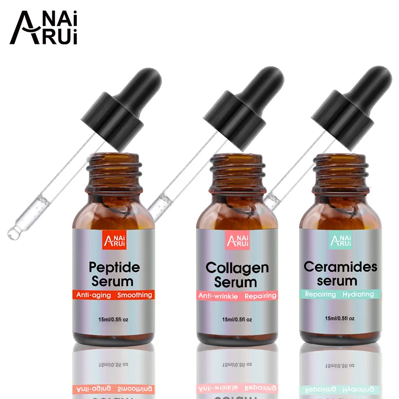 OEM Face Serum Collagen Peptide and Ceramide Facial Serum for Dry Skin