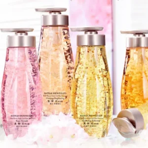 Private label pure natural petal shower gel