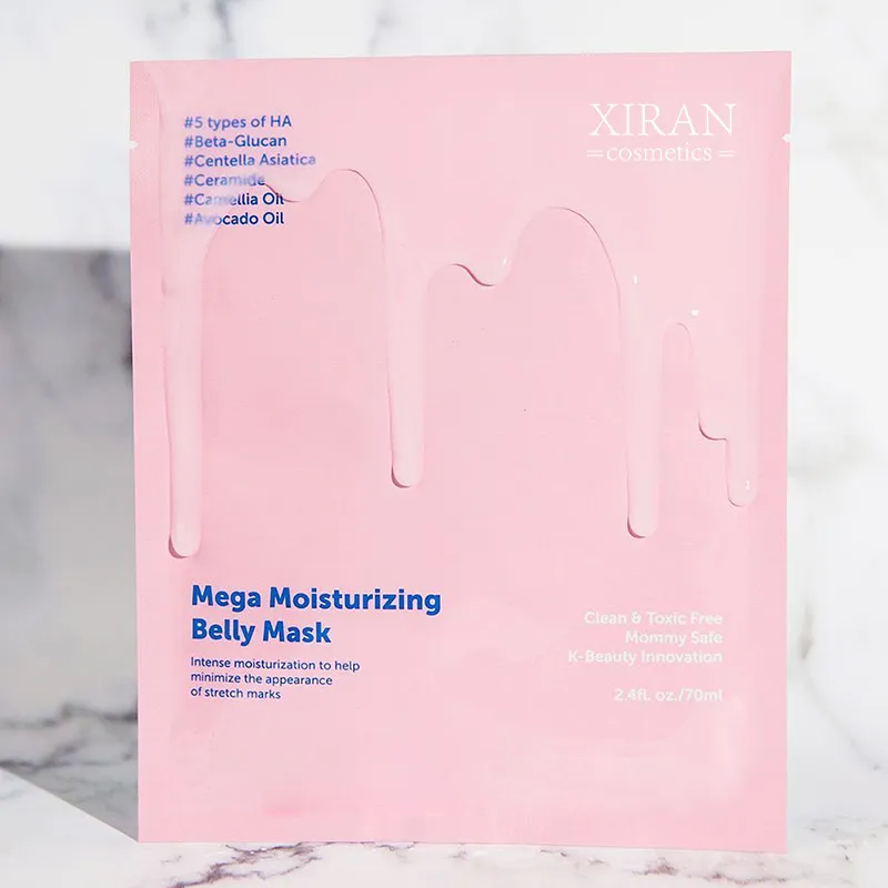 Moisturizing Belly Sheet Mask With Avocado & Camellia Oils Reduce Stretch Mark Maternity Skin Care Belly Mask