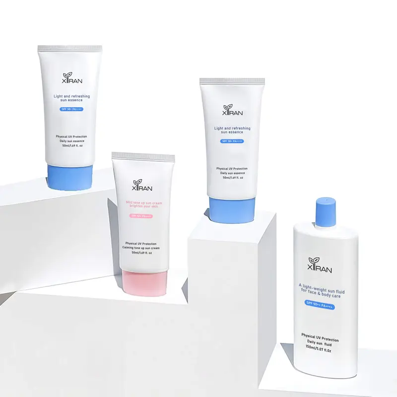 private label 4 pieces organic suncare set | sunscreen spf 50