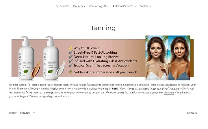 Tanning Products 