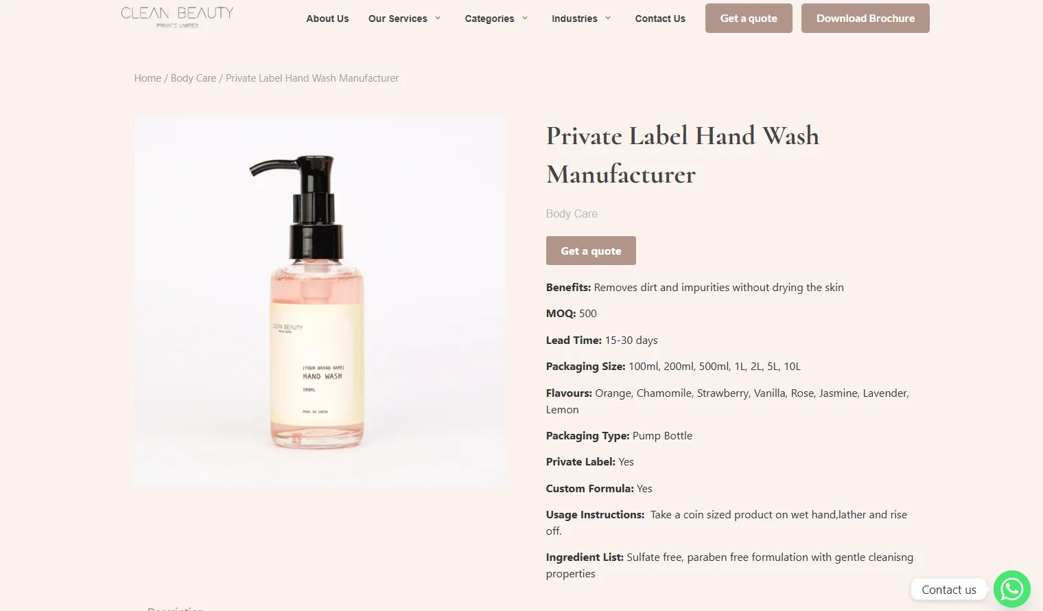 Top 10 Hand Wash Manufacturers